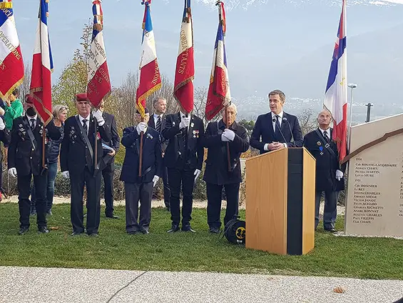 Biviers - Cérémonie du 11 novembre 2021, hommage au Lieutenant Jean SILVY
