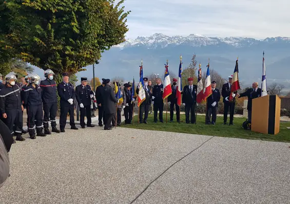 Biviers - Cérémonie du 11 novembre 2021, hommage au Lieutenant Jean SILVY