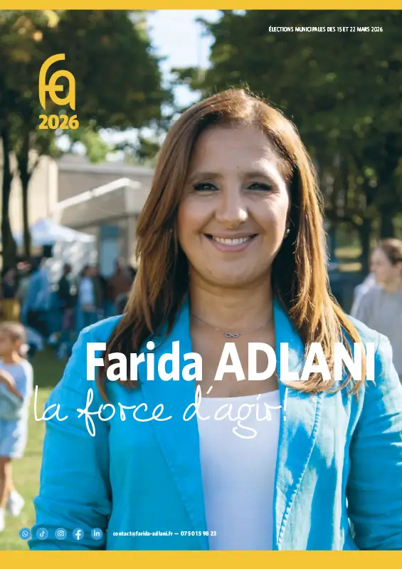 Farida ADLANI - Candidate à la Mairie de Villepinte avec les Allavardins