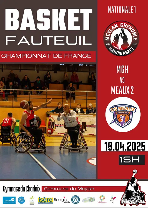 Retour sur la victoire sur le fil du Meylan Grenoble Handibasket face à Meaux 2, ce samedi après-midi au gymnase du Charlaix. Un match intense jusqu’à la dernière minute !