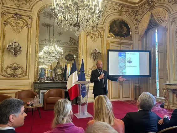 Table ronde au Sénat : Pour des JO 2030 durables et accessibles à tous, Loïc Hervé Sénateur de la Haute-Savoie